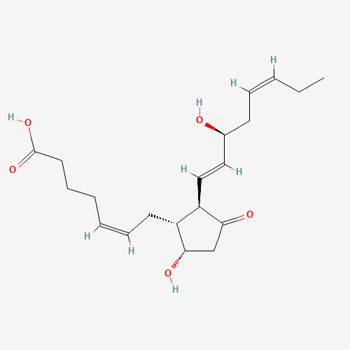 9ALPHA,15S-DIHYDROXY-11-OXO-PROSTA-5Z,13E,17Z-TRIEN-1-OIC ACID (CAS: 71902-47-1) - Chemical Structure and Molecular Formula 