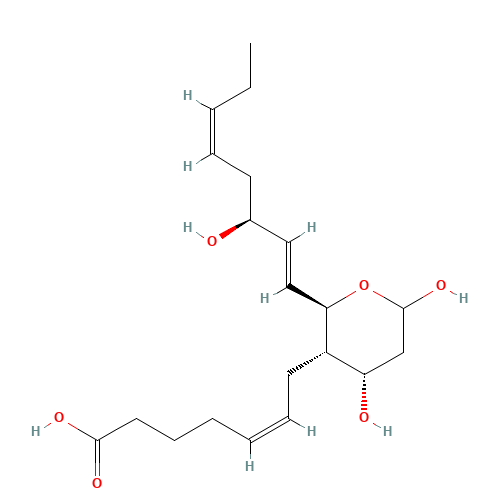 9ALPHA,11,15S-TRIHYDROXY-THROMBA-5Z,13E,17Z-TRIEN-1-OIC ACID (CAS: 71953-80-5) - Related Chemical Product
