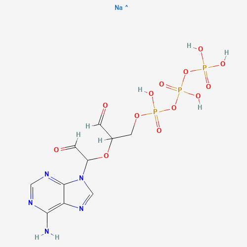 ADENOSINE 5'-TRIPHOSPHATE,PERIODATE OXIDIZED SODIUM SALT (CAS: 71997-40-5) - Chemical Structure and Molecular Formula 