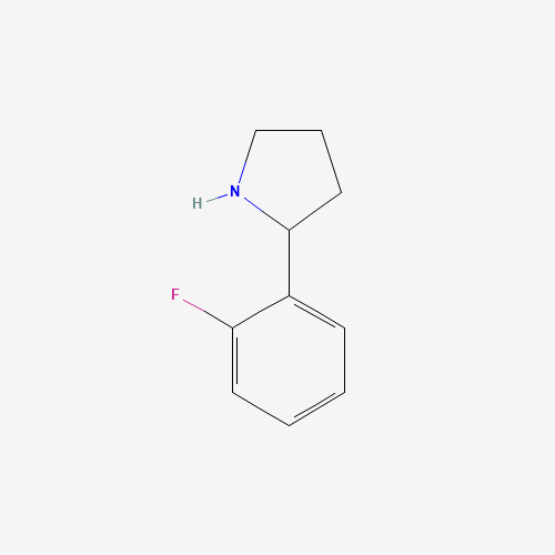 2-(2-Fluorophenyl)pyrrolidine (CAS: 72216-04-7) - Chemical Structure and Molecular Formula 
