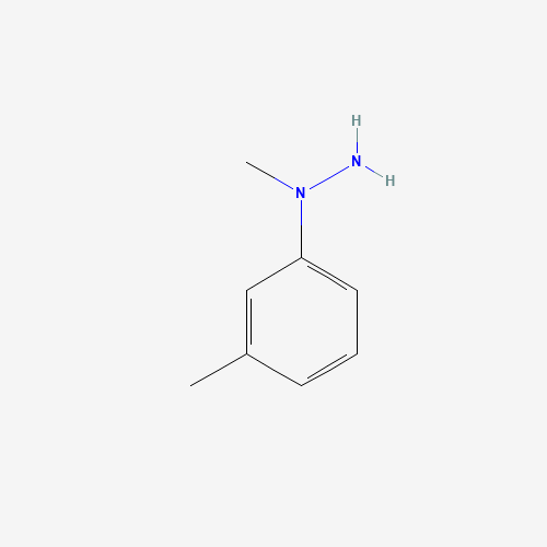 1-METHYL-1-(M-TOLYL)HYDRAZINE (CAS: 72233-91-1) - Chemical Structure and Molecular Formula 
