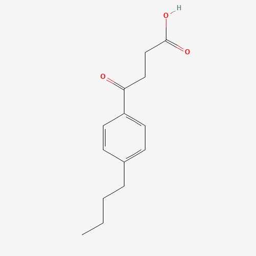 4-(4-N-BUTYLPHENYL)-4-OXOBUTYRIC ACID (CAS: 72271-71-7) - Chemical Structure and Molecular Formula 