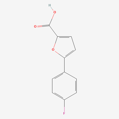 5-(4-FLUORO-PHENYL)-FURAN-2-CARBOXYLIC ACID (CAS: 73269-32-6) - Chemical Structure and Molecular Formula 