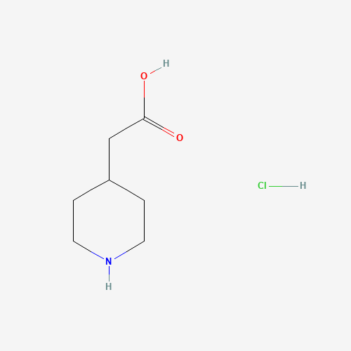 PIPERIDIN-4-YLACETIC ACID (CAS: 73415-84-6) - Chemical Structure and Molecular Formula 