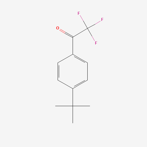 4'-TERT-BUTYL-2,2,2-TRIFLUOROACETOPHENONE (CAS: 73471-97-3) - Chemical Structure and Molecular Formula 