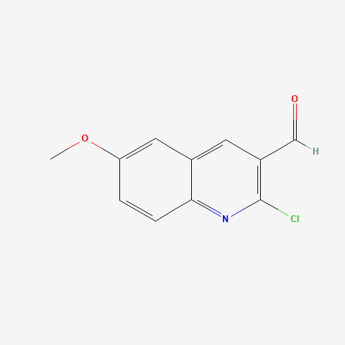 2-CHLORO-6-METHOXYQUINOLINE-3-CARBALDEHYDE (CAS: 73568-29-3) - Chemical Structure and Molecular Formula 