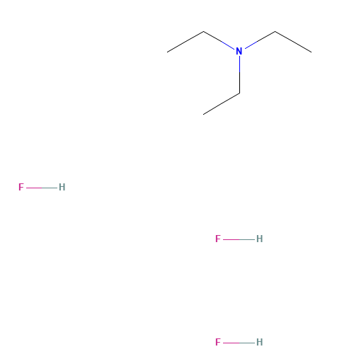 Triethylamine trihydrofluoride (CAS: 73602-61-6) - Chemical Structure and Molecular Formula 