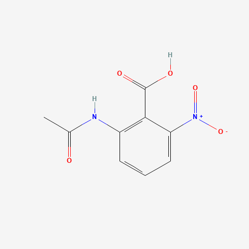 2-ACETAMIDO-6-NITROBENZOIC ACID (CAS: 73721-78-5) - Chemical Structure and Molecular Formula 