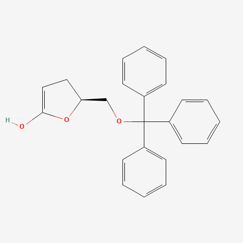 (S)-(+)-GAMMA-(TRITYLOXYMETHYL)-GAMMA-BUTYROLACTONE (CAS: 73968-62-4) - Chemical Structure and Molecular Formula 