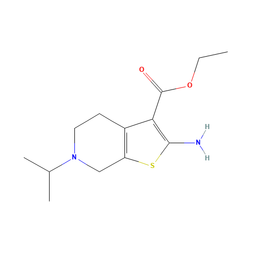 2-AMINO-6-ISOPROPYL-4,5,6,7-TETRAHYDRO-THIENO-[2,3-C]PYRIDINE-3-CARBOXYLIC ACID ETHYL ESTER (CAS: 74022-33-6) - Related Chemical Product