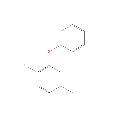 1-FLUORO-4-METHYL-2-PHENOXY-BENZENE (CAS: 74483-53-7) - Chemical Structure and Molecular Formula 