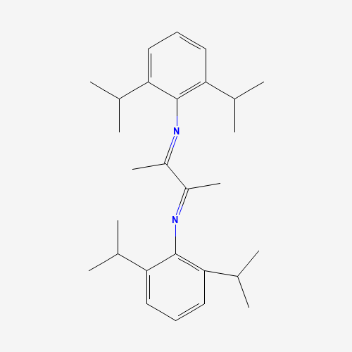 2,3-BIS(2,6-DI-I-PROPYLPHENYLIMINO)BUTANE (CAS: 74663-77-7) - Chemical Structure and Molecular Formula 