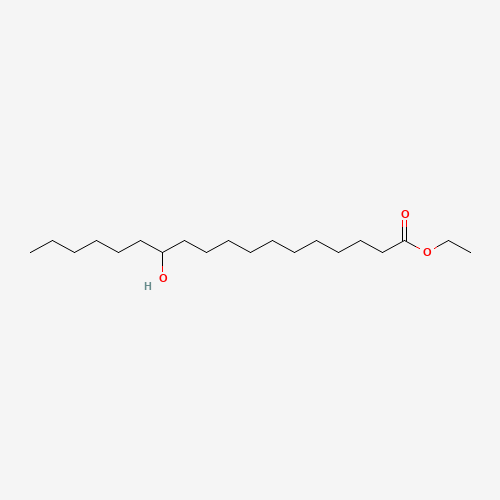 12-HYDROXYSTEARIC ACID ETHYL ESTER (CAS: 74815-67-1) - Chemical Structure and Molecular Formula 