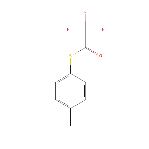 S-(TRIFLUOROACETYL)-4-MERCAPTOTOLUENE (CAS: 75072-07-0) - Chemical Structure and Molecular Formula 