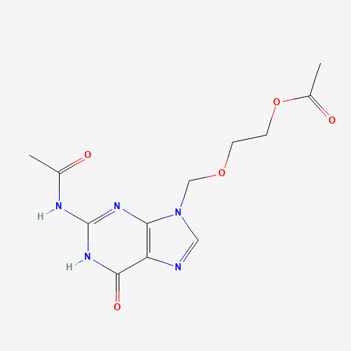 9-[(2-Acetoxyethoxy)methyl]-N2-acetylguanine (CAS: 75128-73-3) - Chemical Structure and Molecular Formula 