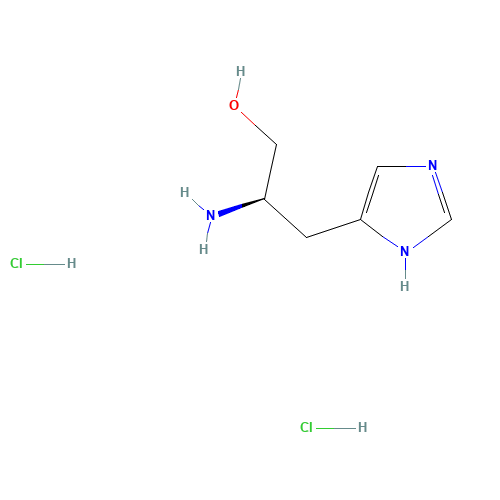 D(+)-HISTIDINOL DIHYDROCHLORIDE (CAS: 75614-84-5) - Chemical Structure and Molecular Formula 