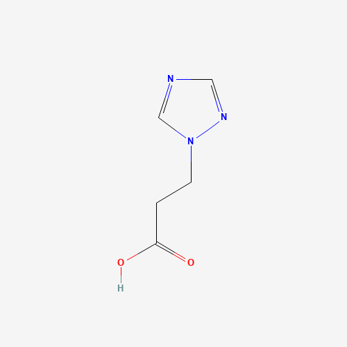 3-(1H-1,2,4-TRIAZOL-1-YL)PROPANOIC ACID (CAS: 76686-84-5) - Chemical Structure and Molecular Formula 