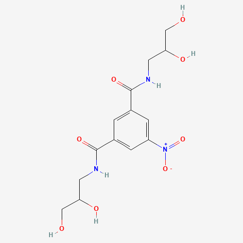 N,N'-Bis(2,3-dihydroxypropyl)-5-nitro-1,3-benzenedicarboxamide (CAS: 76820-34-3) - Chemical Structure and Molecular Formula 