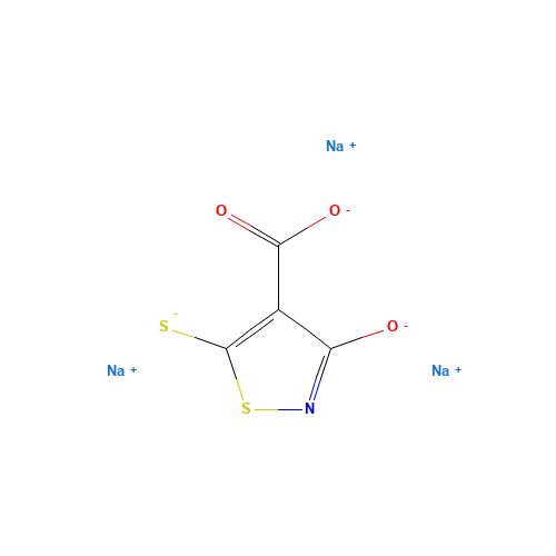 Trisodium 4-carboxy-5-mercapto-3-hydroxy-isothiazole (CAS: 76857-14-2) - Related Chemical Product