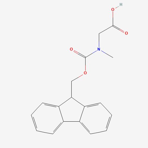 FMOC-SARCOSINE MONOHYDRATE (CAS: 77128-70-2) - Chemical Structure and Molecular Formula 