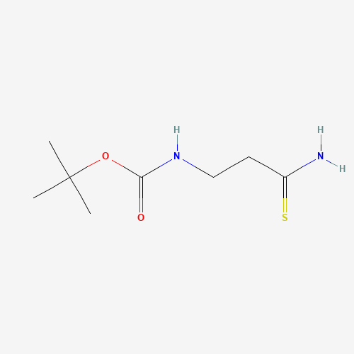 TERT-BUTYL N-(3-AMINO-3-THIOXOPROPYL)CARBAMATE (CAS: 77152-97-7) - Chemical Structure and Molecular Formula 