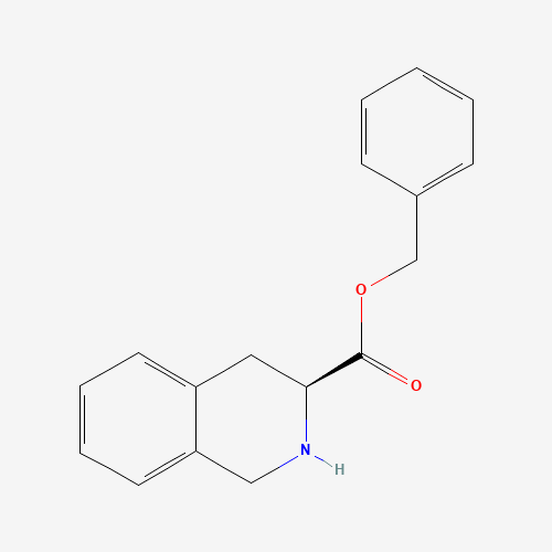 Benzyl (3S)-1,2,3,4-tetrahydroisoquinoline-3-carboxylate hydrochloride (CAS: 77497-96-2) - Chemical Structure and Molecular Formula 