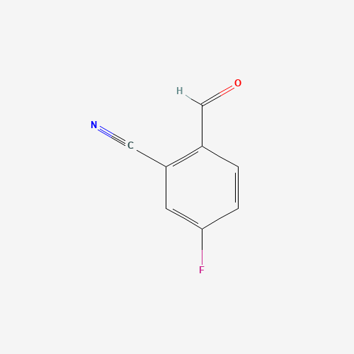 2-CYANO-4-FLUOROBENZALDEHYDE (CAS: 77532-90-2) - Chemical Structure and Molecular Formula 