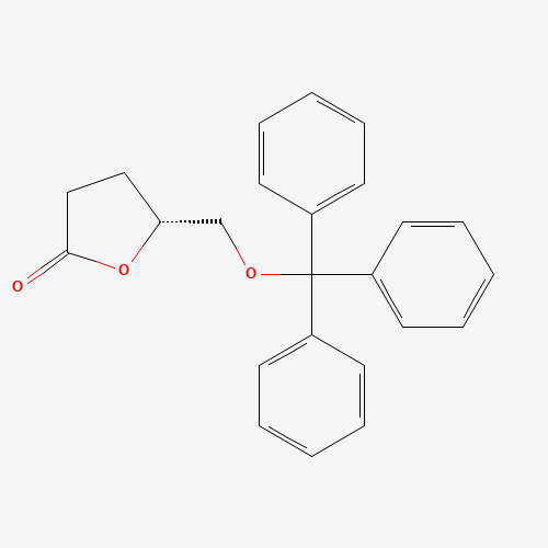R(-)-DIHYDRO-5-TRITYLOXYMETHYL-2(3H)-FURANONE (CAS: 78158-90-4) - Chemical Structure and Molecular Formula 