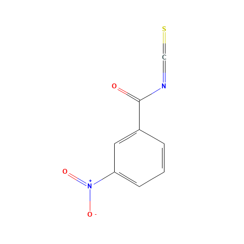 3-NITROBENZOYL ISOTHIOCYANATE (CAS: 78225-78-2) - Chemical Structure and Molecular Formula 