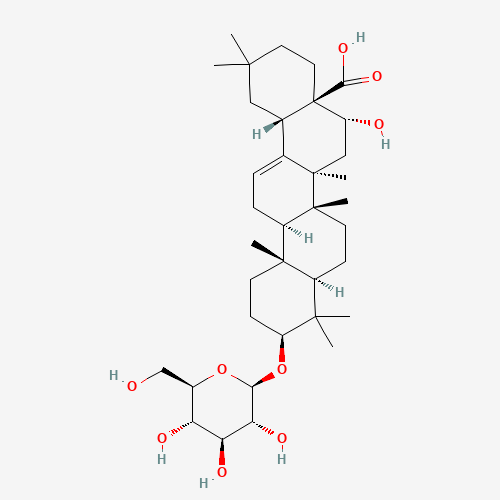 ECHINOCYSTIC ACID-3-GLUCOSIDE chemical structure ECHINOCYSTIC ACID-3-GLUCOSIDE (CAS: 78285-90-2) - Chemical Structure and Molecular Formula