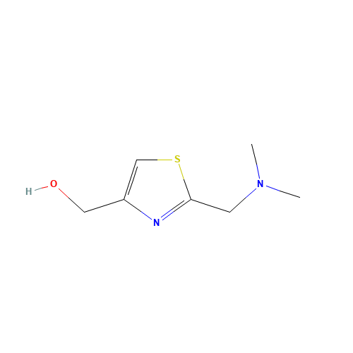 2-(DIMETHYLAMINOMETHYL)-4-THIAZOLEMETHANOL (CAS: 78441-69-7) - Chemical Structure and Molecular Formula 