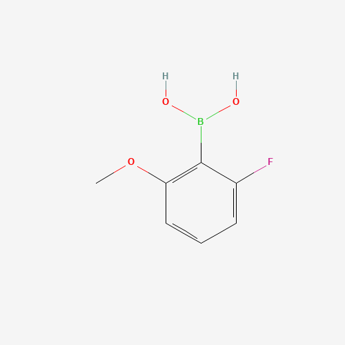 2-Fluoro-6-methoxyphenylboronic acid (CAS: 78495-63-3) - Chemical Structure and Molecular Formula 
