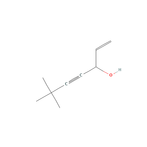 6,6-Dimethyl-1-hepten-4-yn-3-ol (CAS: 78629-20-6) - Chemical Structure and Molecular Formula 
