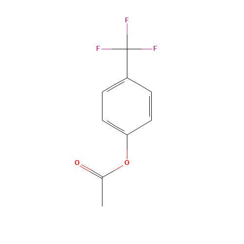 4-(Trifluoromethyl)phenyl acetate (CAS: 78950-29-5) - Chemical Structure and Molecular Formula 