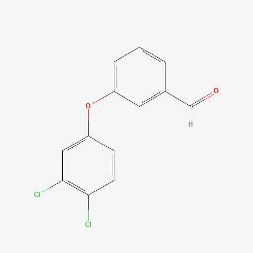 3-(3,4-DICHLOROPHENOXY)BENZALDEHYDE (CAS: 79124-76-8) - Chemical Structure and Molecular Formula 