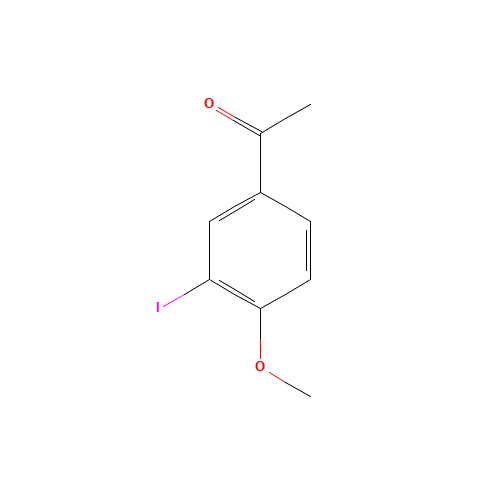 3'-IODO-4'-METHOXYACETOPHENONE (CAS: 79324-77-9) - Chemical Structure and Molecular Formula 