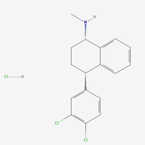 Sertraline hydrochloride (CAS: 79559-97-0) - Chemical Structure and Molecular Formula 