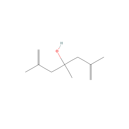 2,4,6-TRIMETHYL-1,6-HEPTADIEN-4-OL (CAS: 79604-66-3) - Chemical Structure and Molecular Formula 