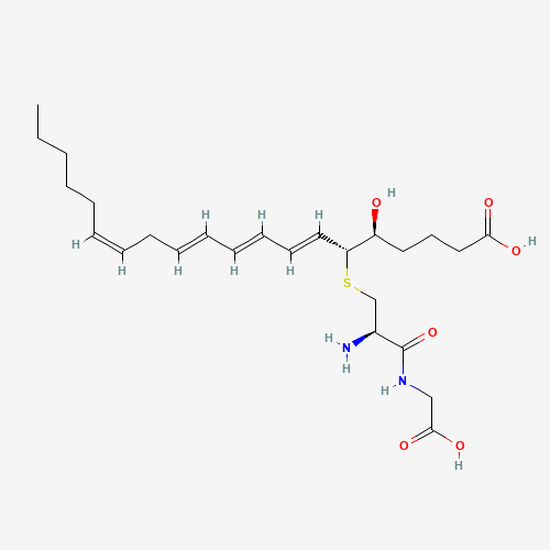 11-TRANS LEUKOTRIENE D4 (CAS: 79768-40-4) - Chemical Structure and Molecular Formula 