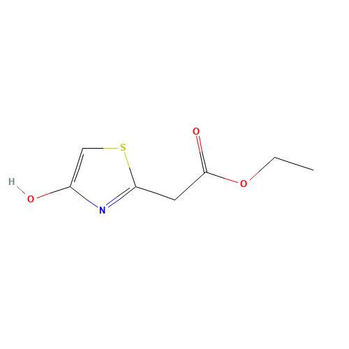(4-HYDROXY-THIAZOL-2-YL)ACETIC ACID ETHYL ESTER (CAS: 79878-57-2) - Chemical Structure and Molecular Formula 