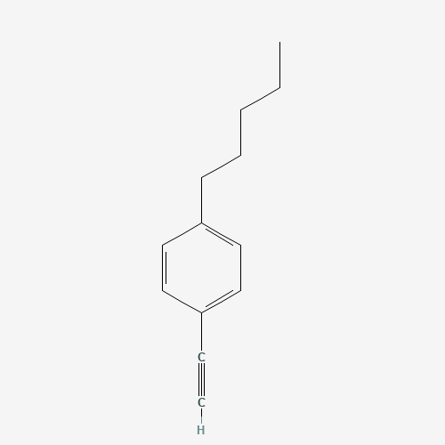 1-Ethynyl-4-pentylbenzene (CAS: 79887-10-8) - Chemical Structure and Molecular Formula 