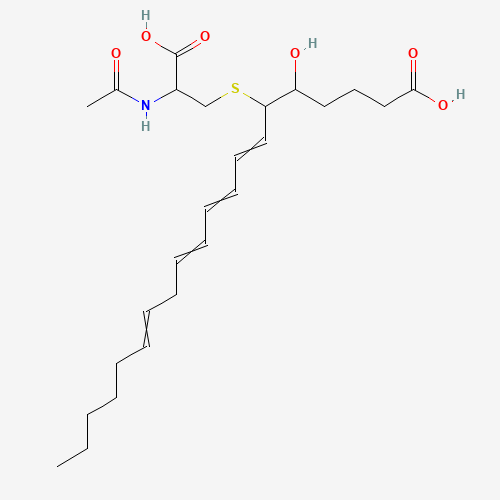 N-ACETYL LEUKOTRIENE E4 (CAS: 80115-95-3) - Chemical Structure and Molecular Formula 