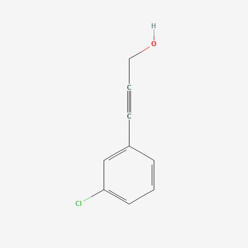 3-(3-CHLOROPHENYL)PROP-2-YN-1-OL (CAS: 80151-33-3) - Chemical Structure and Molecular Formula 