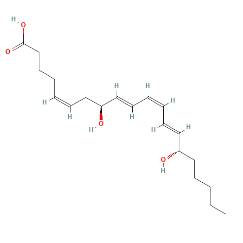 (8S,15S)-DIHETE (CAS: 80234-65-7) - Chemical Structure and Molecular Formula 