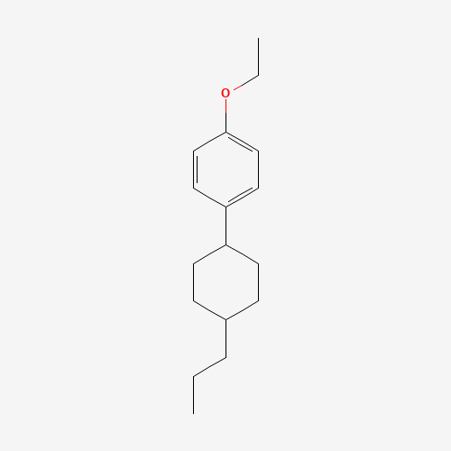 1-Ethoxy-4-(trans-4-propylcyclohexyl)benzene (CAS: 80944-44-1) - Chemical Structure and Molecular Formula 