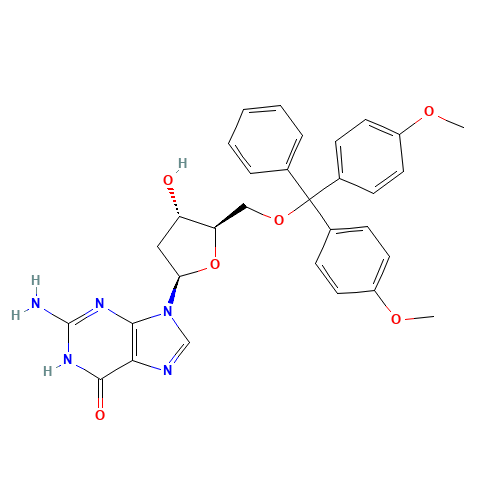 5'-O-(4,4'-DIMETHOXYTRITYL)-2'-*DEOXYGUA NOSINE (CAS: 81144-43-6) - Related Chemical Product