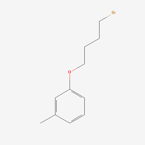 1-(4-BROMOBUTOXY)-3-METHYLBENZENE (CAS: 81368-22-1) - Chemical Structure and Molecular Formula 