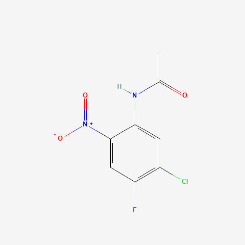 N1-(5-CHLORO-4-FLUORO-2-NITROPHENYL)ACETAMIDE (CAS: 81962-58-5) - Chemical Structure and Molecular Formula 