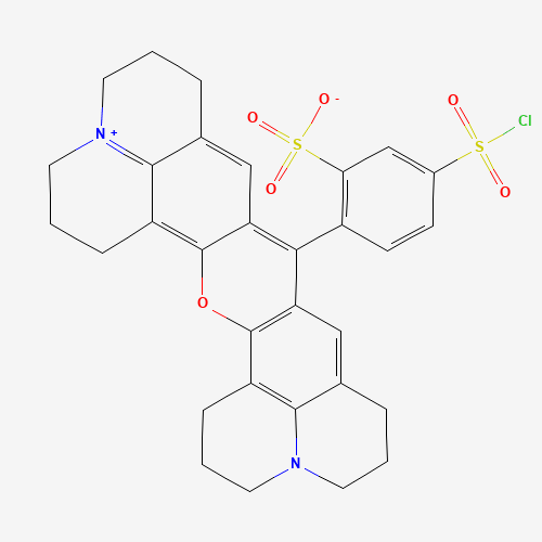 SULFORHODAMINE 101 ACID CHLORIDE (CAS: 82354-19-6) - Chemical Structure and Molecular Formula 