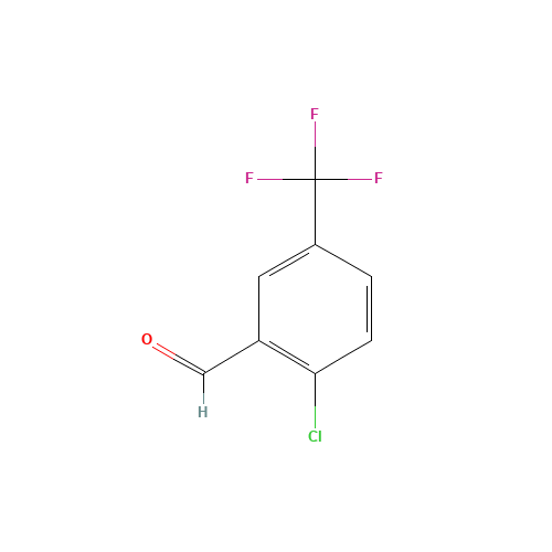 2-Chloro-5-trifluoromethylbenzaldehyde (CAS: 82386-89-8) - Chemical Structure and Molecular Formula 